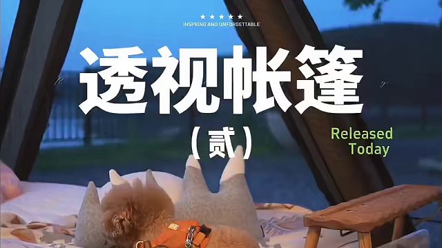 透视帐篷（贰）
人生在世讲究一个通透，出来露营也是如此，玩的就是亲近自然，四面来风~
 #露营 #通