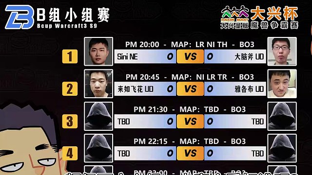 死亡之组，三强鼎立！ 5月14日大兴杯魔兽争霸赛暨Bcup第9赛季直播预告！#bbc #张宏圣  #