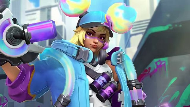 【皮肤预览】涂鸦小队 泽丽皮肤预览抢先看!! #英雄联盟手游 #lol手游 #lol手游福光掠影 #