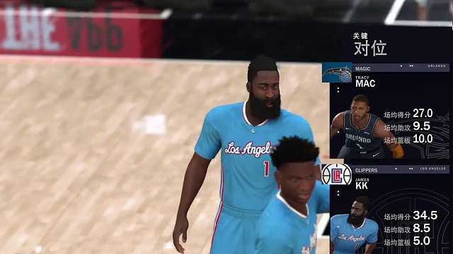 S9赛季 常规赛揭幕周-魔术vs快船 65-53 上半场