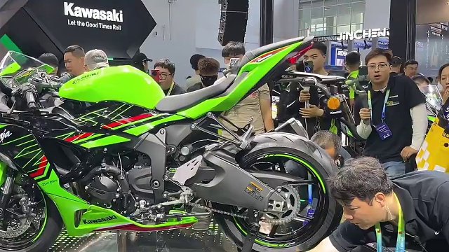 川崎ZX-6R第一视角体验：中量级跑车王炸！ #川崎 #摩托车 #机车 #北京摩展