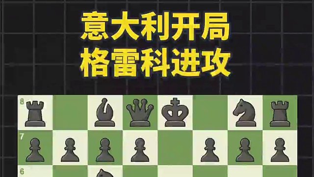 意大利开局格雷科进攻 #国际象棋 #国际象棋苏苏