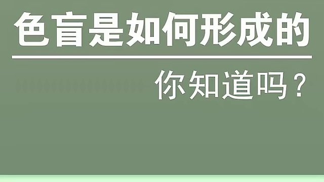 色彩背后的秘密：探索色盲的奇妙成因