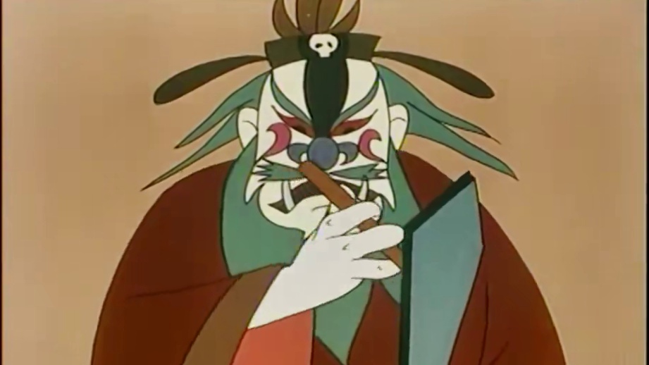 男人一脚踹翻阎王的神像，还从上面走过，留下一排大脚印