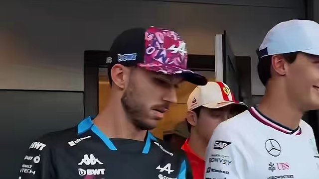 #2024f1摩纳哥大奖赛 F1司机们鱼贯而出，少了谁？️#摩纳哥大奖赛 #勒克莱尔 #维斯塔潘 #