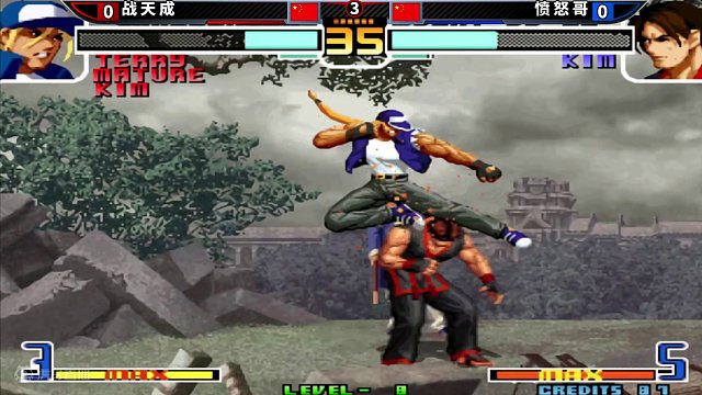 拳皇2002风云：战天成的金家藩太敢操作，残血还能反三成功吗？