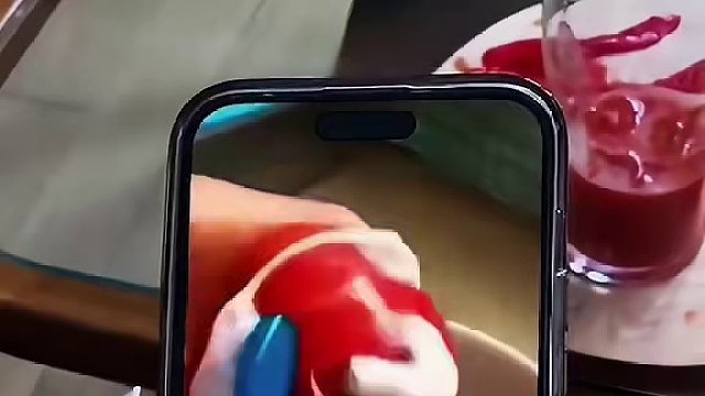 在西红柿上面涂满牙膏，结局让人万万想不到！ #搞笑视频 #搞笑配音 #搞笑 #看一遍笑一遍 #万万没