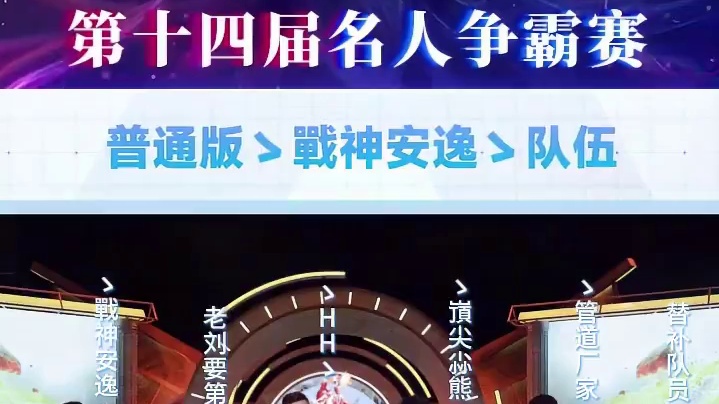 恭喜第十四届名人争霸赛经典版、普通版冠军队伍，其他选手们也呈现了自己不俗的实力，壮志未酬志不休，来日
