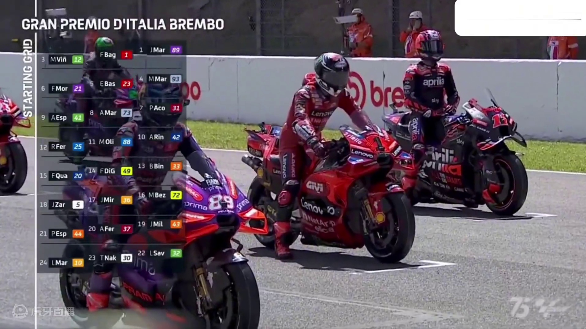 2024赛季MotoGP意大利大奖赛冲刺赛#马奎斯 #motogp #比赛现场