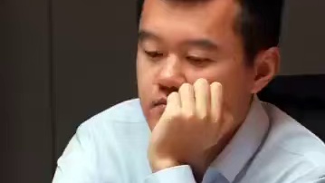 棋王丁立人表情代表了最近的状态！尽快振作！#比赛现场 #丁立人 #国际象棋