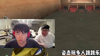 姿態(tài)玩CF跳跳樂(lè)，跳了30分鐘登頂發(fā)現(xiàn)沒(méi)按開(kāi)始按鈕，當(dāng)場(chǎng)紅溫捂頭#zz1tai姿態(tài)