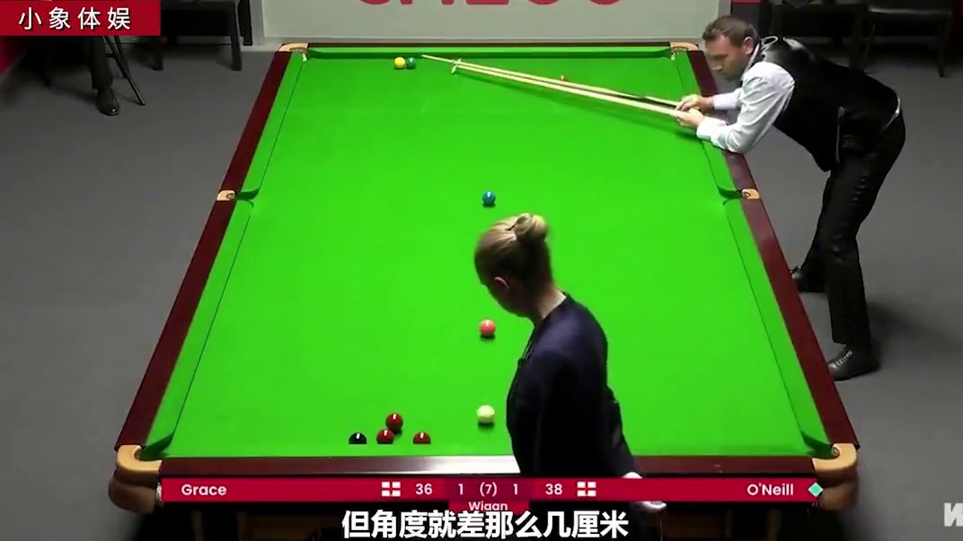 斯诺克史上最绝望斯诺克，解14次被罚61分，裁判最终也没判无解#这台球一打一个不吱声 #台球是一种生
