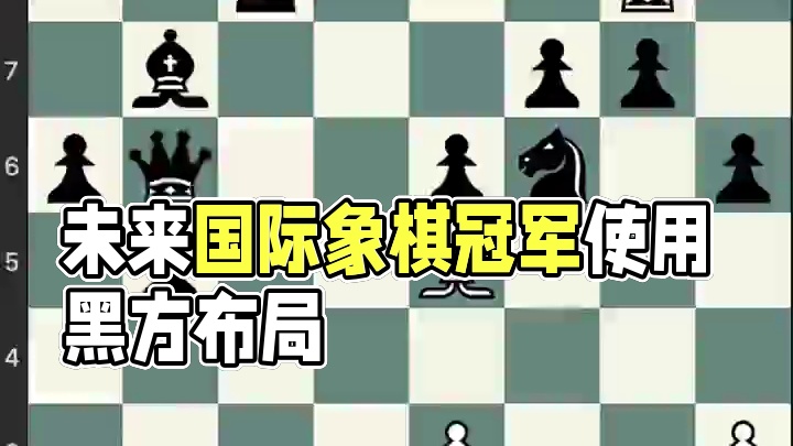 来看看未来的世界冠军是如何使用黑方布局的 #国际象棋 #儿童 #下棋 #知识 #比赛 韦神的成长之路