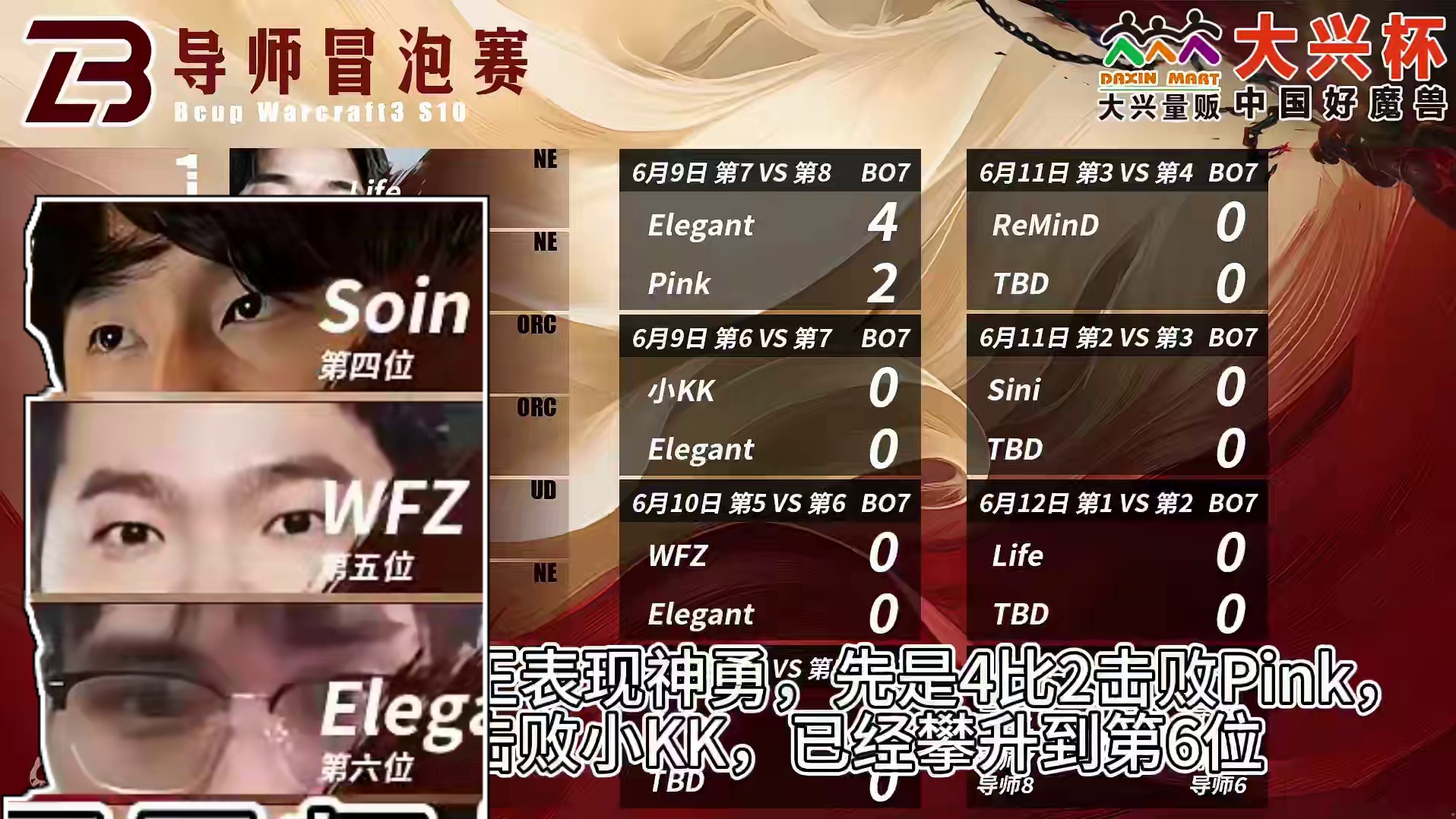 虎王挑战四哥，胜者挑战Soin！ 6月10日大兴杯中国好魔兽导师赛直播预告！#bbc #张宏圣  #