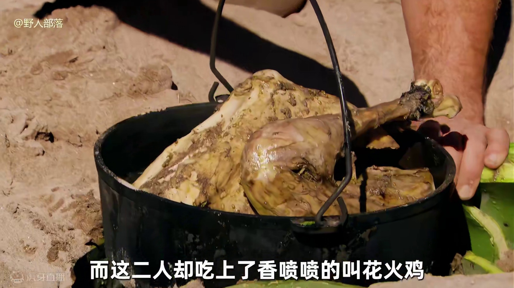 厨子与猎人墨西哥峡谷打野，烹饪香喷喷的叫花火鸡，吃着铁板浣熊 #荒野求生 #野外生存 #户外