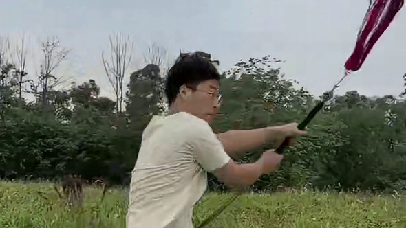 反把双手剑：寒江孤影，江湖故人，相逢何必曾相识。#峰脉武术 #八极拳 #双手剑 #上热门 #中华武术