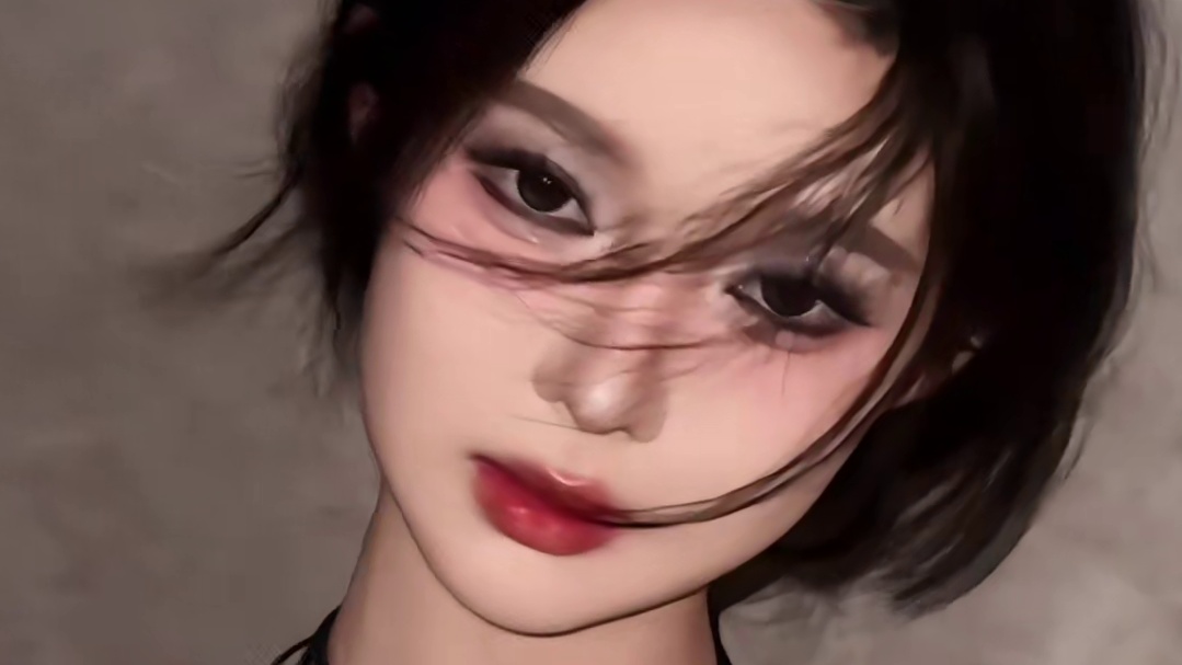 化了这个妆 我就不用笑脸迎人了#妆前妆后 #普通人化妆 #生人勿近 #厌世妆容 #亚洲邪术召唤