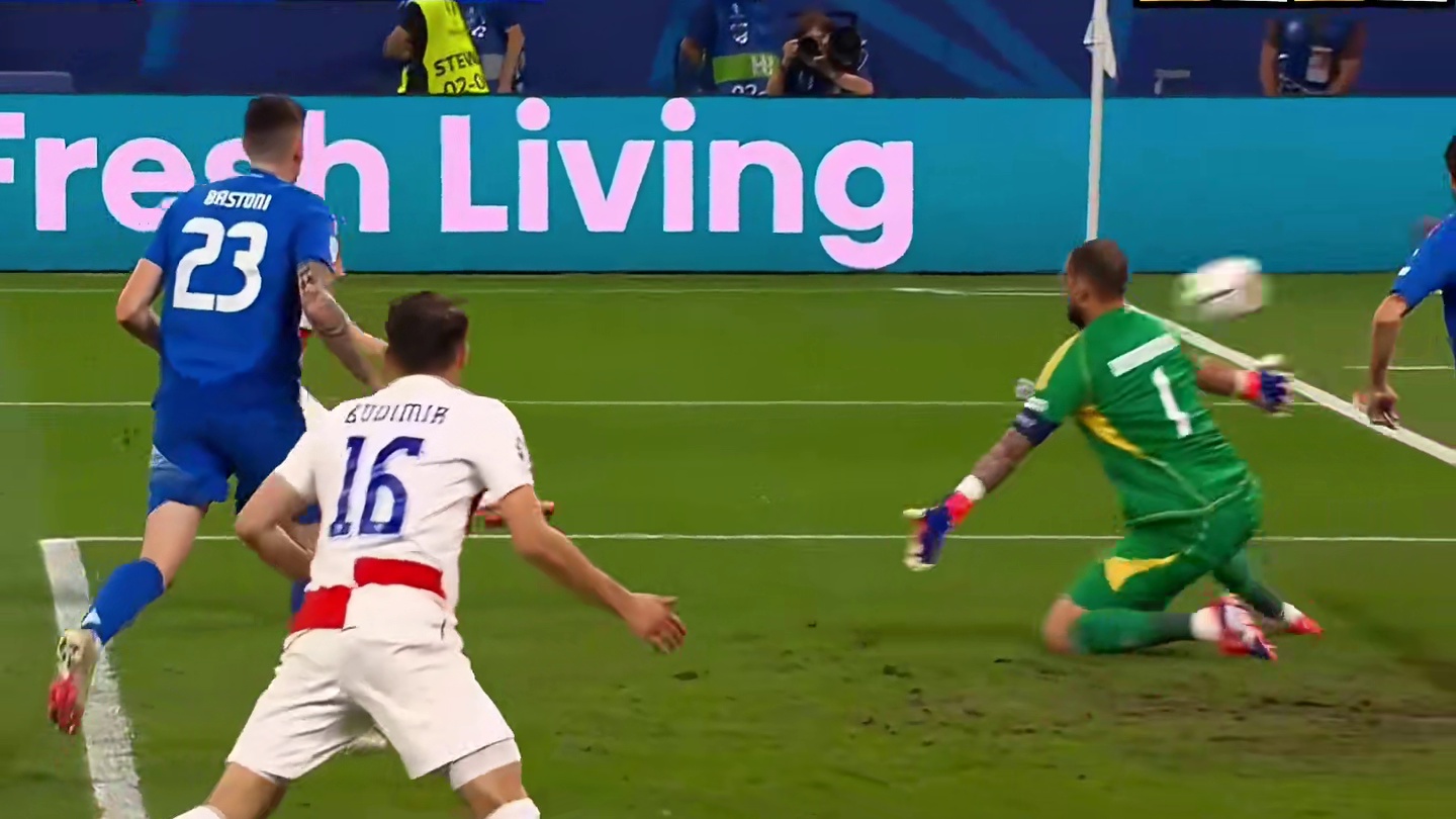 欧洲杯生死战 扎卡尼补时破门 意大利1:1绝平克罗地亚惊险晋级！ #欧洲杯 #意大利 #绝平 #克罗