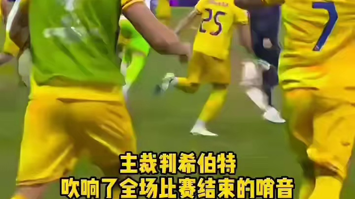 吹响了全场比赛结束的哨音#欧洲杯