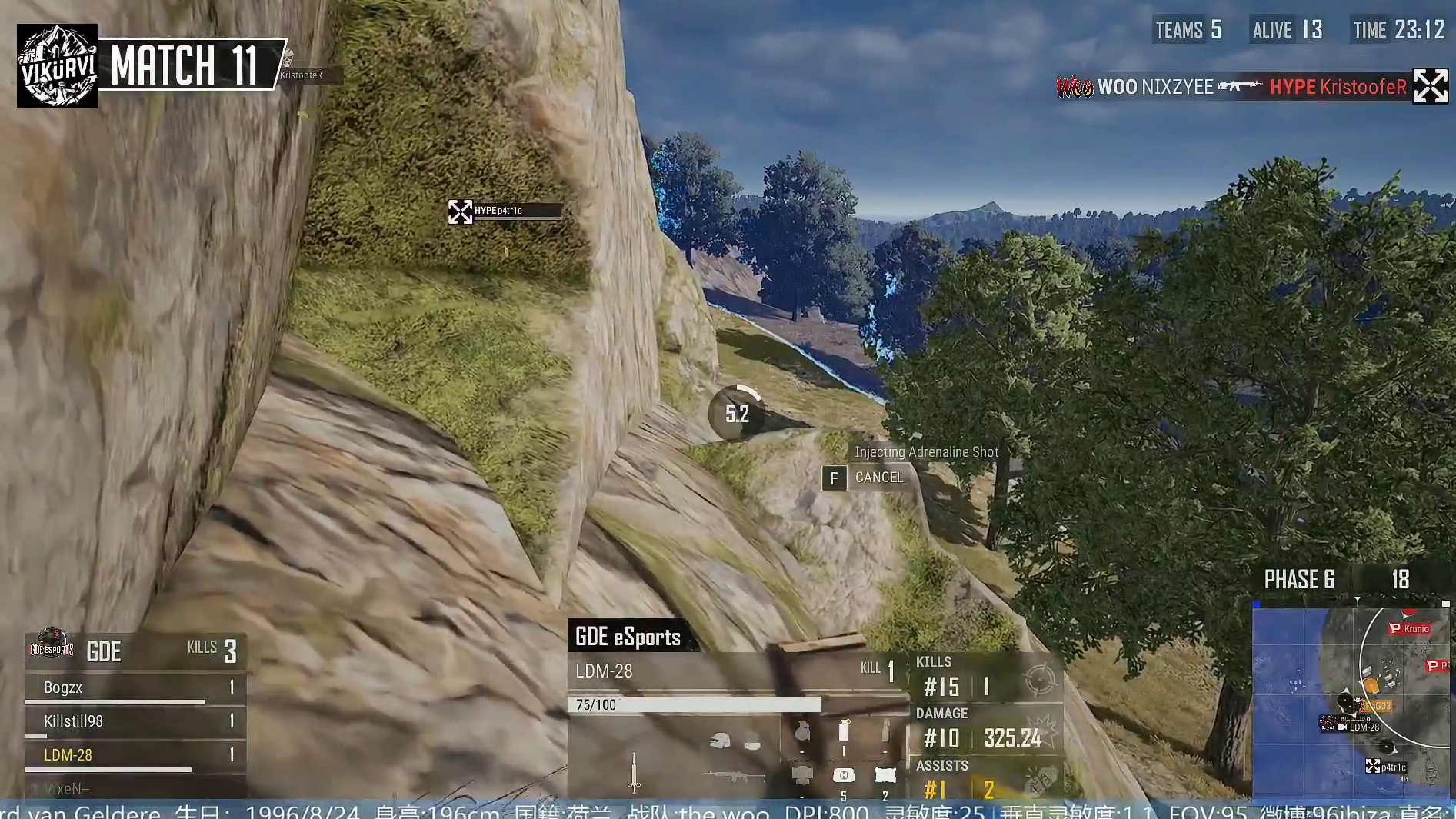 ibiza战队TheWoo11杀吃鸡@VIkurvi欧洲杯赛