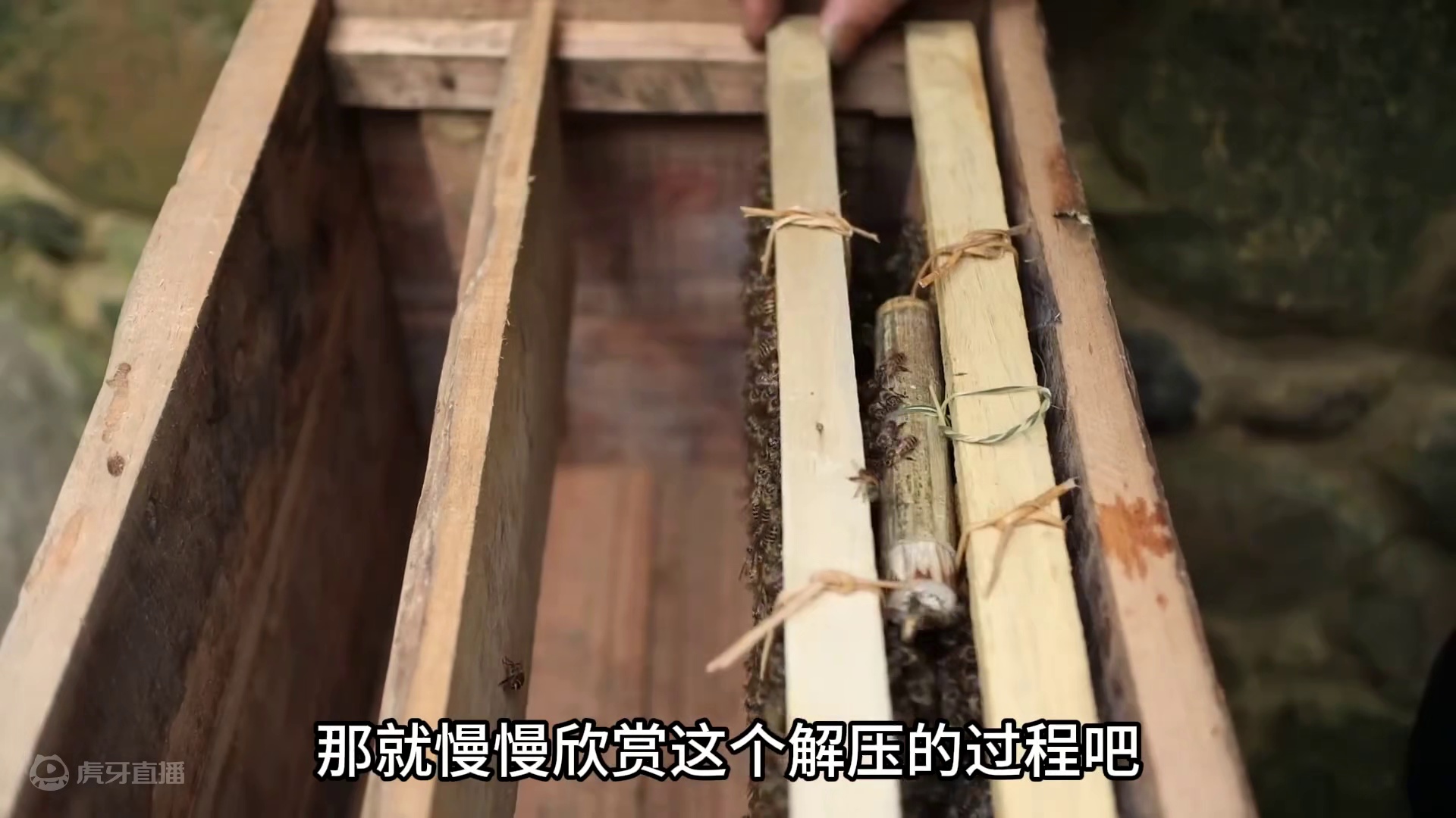 一块巨石在男人的改造下竟变成适合居住的家，荒野建造长视频后续 #野外建造 #野外建房子超长视频 #野