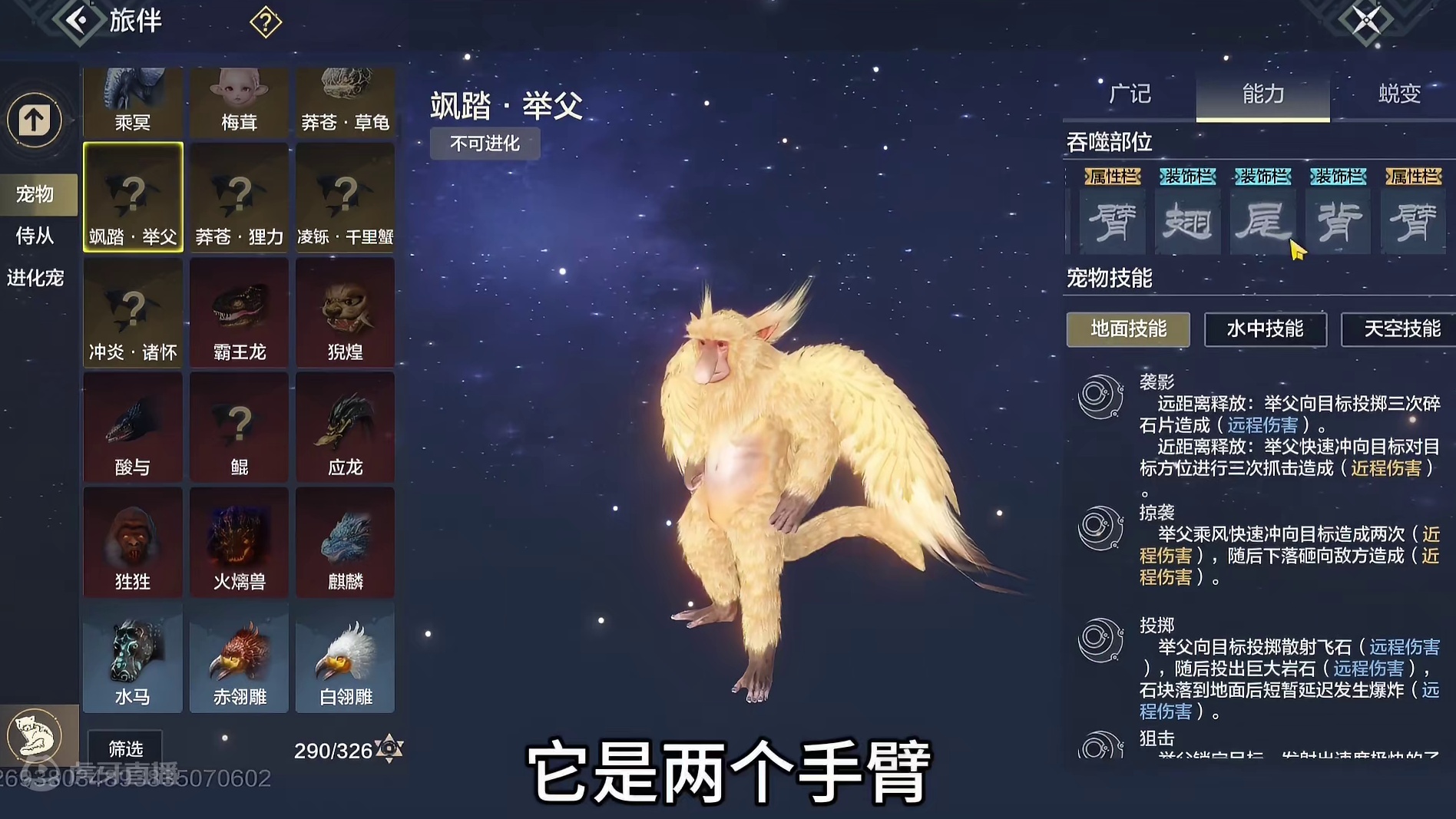 飞天吗喽！四万年·飒踏·举父 体验服战斗实录 暑期版本新巨兽 #妄想山海 #体验服 #新巨兽 #举父