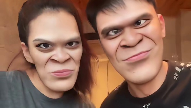 这里面的滤镜真的很离谱哈哈哈哈。#白美丽 #搞笑