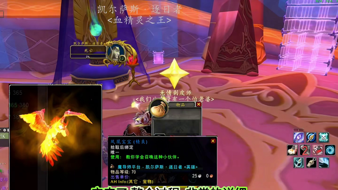 #巫妖王之怒 猎人单刷凤凰宝宝。细节分享#游戏解说