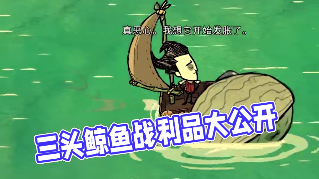 饥荒联机版：这是三头鲸鱼它们都有什么用？ #饥荒