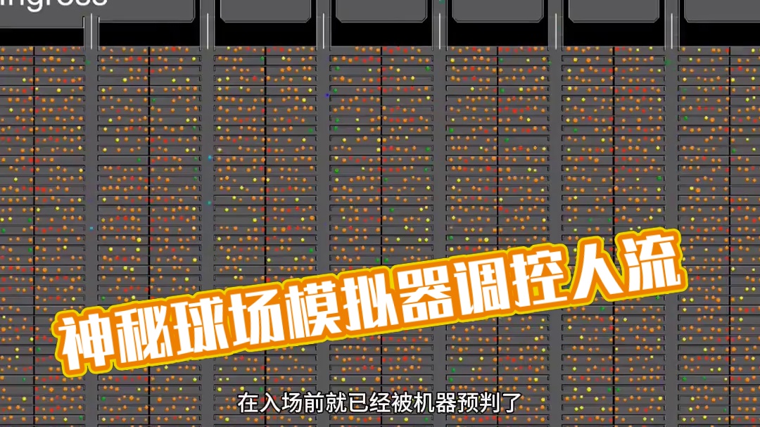 神秘的球场调度 不管是#欧洲杯 球场还是#霉霉 演唱会，只要人员密集场所都有这种人流模拟器