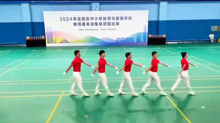 2024体育与健康，体育老师基本功大赛，集体项目比赛，队列队形。#体育课 #体育教师基本功比赛 #体