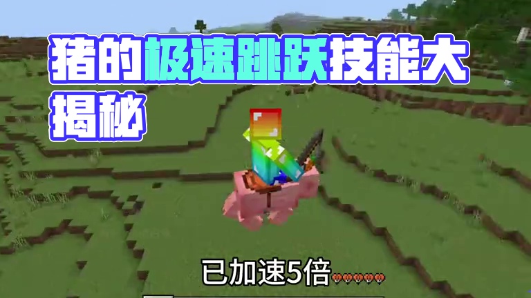 我的世界：这才是猪的正确骑行方法！#我的世界 #mc不灭 #mc