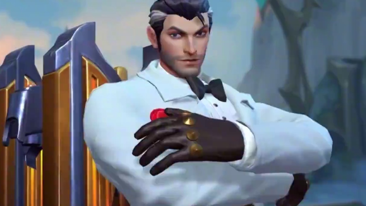 联盟手游蔷薇绅士杰斯特效抢先看 #英雄联盟手游二周年 #lol手游进化海克斯峡谷