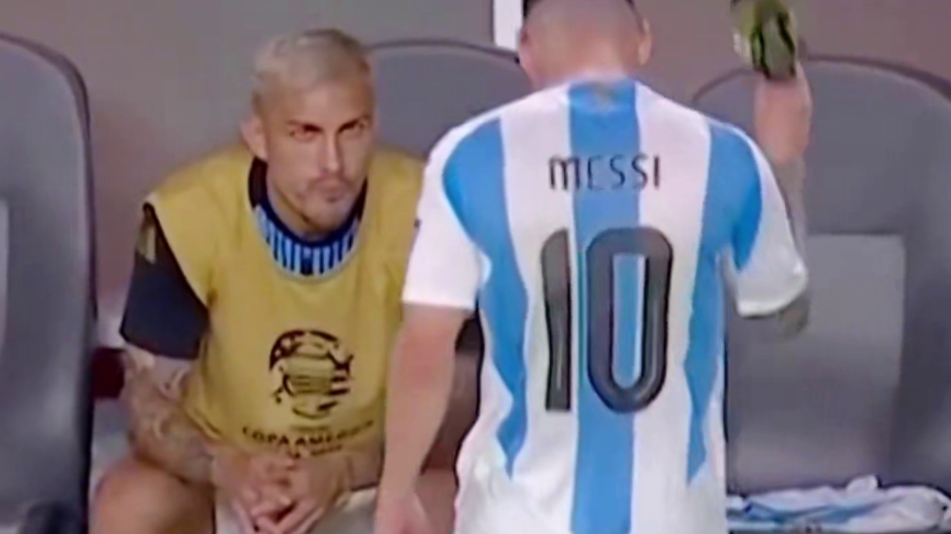 “梅西打封闭上场受伤！” #梅西 #美洲杯 #足球解说