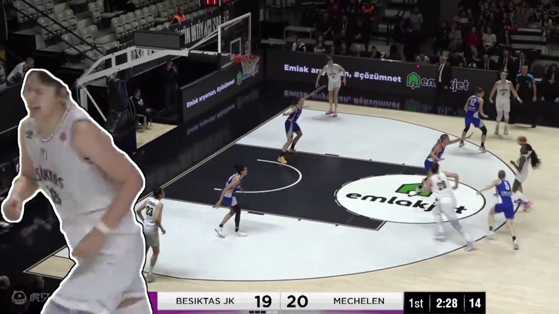 李月汝统治欧洲赛场，23分10板3助攻1抢断，得分再创新高 #李月汝 #中国女篮 #女篮 #李梦  