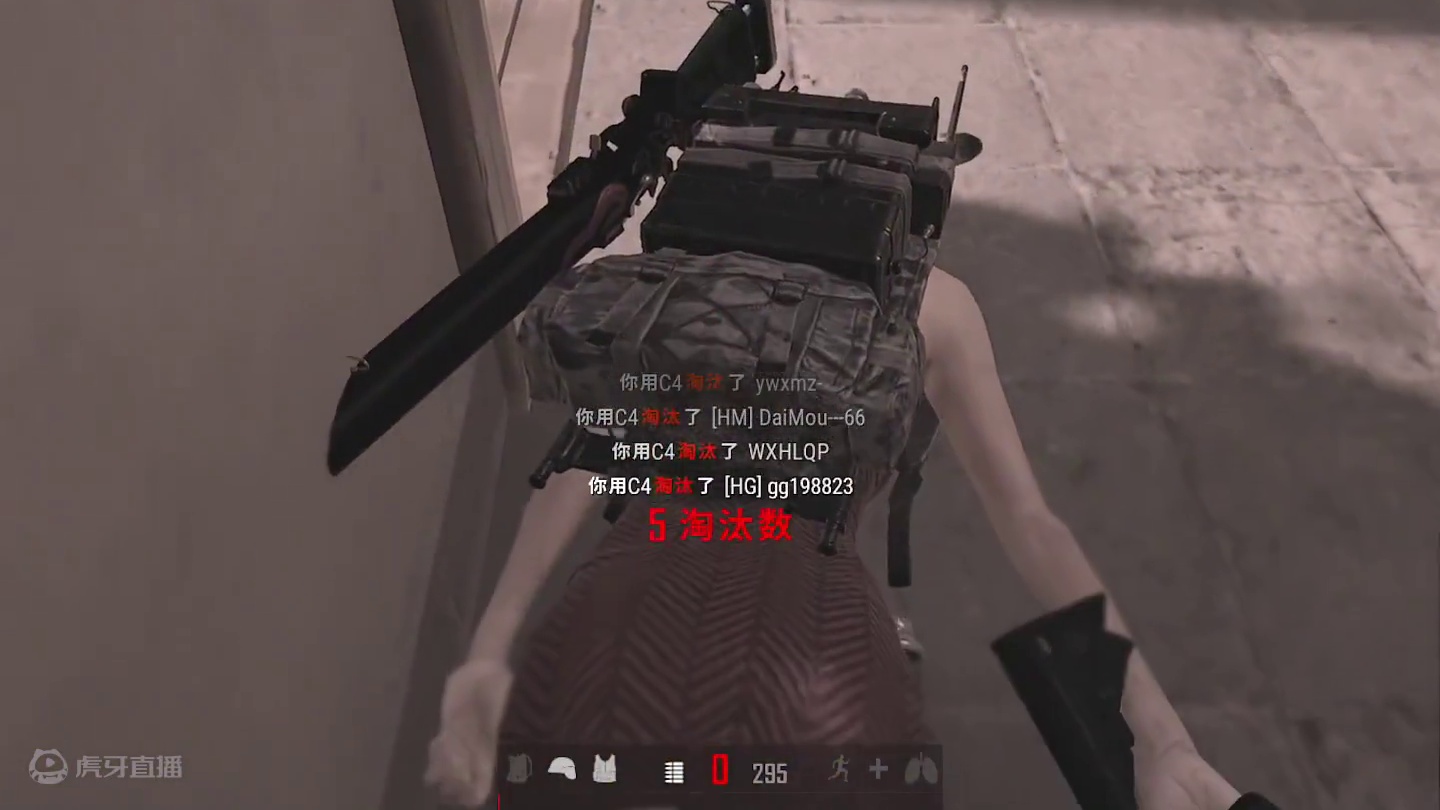 敌人：你真是倒反天罡啊，1个人追满编#pubg #老六 #c4