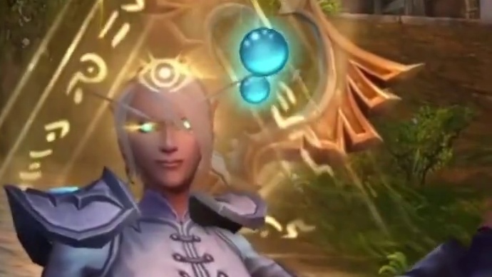 魔兽世界地心之战神牧施法特效预览，信仰圣光吧 #魔兽世界 #魔兽世界正式服 #地心之战 #神牧 #施