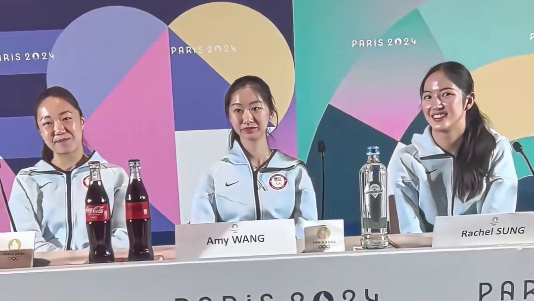 美国女乒采访中被问到想和哪位中国选手打混双，运动员们难掩对国乒队员的欣赏 期待奥运健儿们都能发挥出自