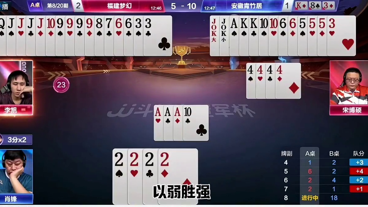 五炸超级大反转，史上最牛以弱胜强，一炮单挑四炮 #jj斗地主最牛操作 #这操作都看傻了 #当代牌友的