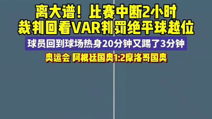 裁判回看VAR判罚绝平球越位