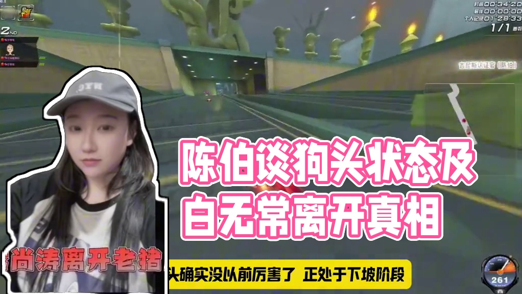 #陈伯全能王 #qq飞车 袁倩谈近年来以及车王比赛中的狗头状态以及谈及“白无常”离开老猪身边的真正原