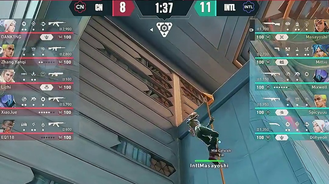 明镖易躲，暗喷难防，新地图的奇袭位 #无畏契约 #无畏契约新地图 #无畏契约上海大师赛 #上海大师赛