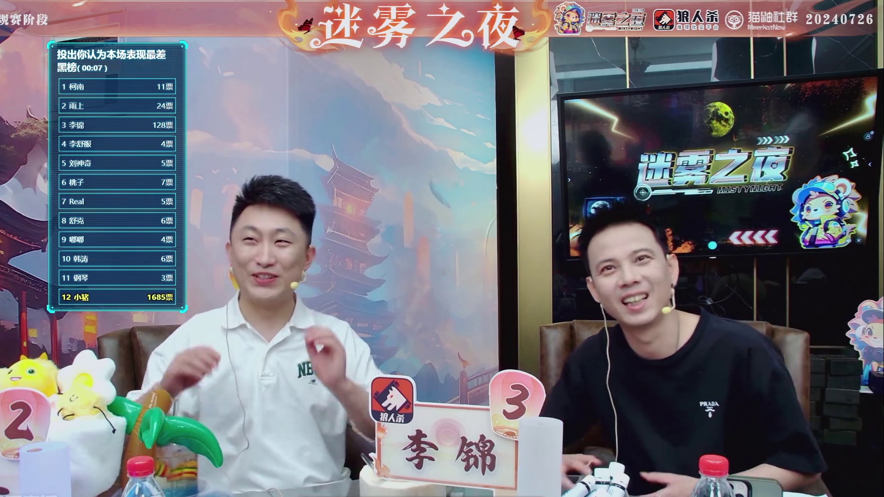 迷雾之夜S6 常规赛20240726 第二局 神狼共舞