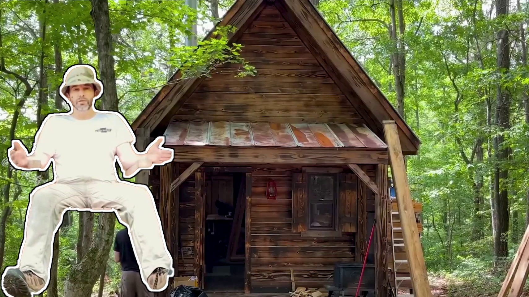 肖恩的小木屋 #野外建造 #野外生活