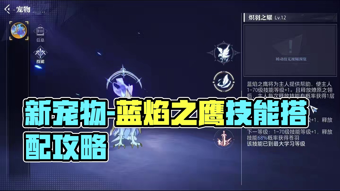 新宠物-蓝焰之鹰 值不值得开？怎么搭配？最后有助梦新宠活动！ #晶核coa #晶核 #手游