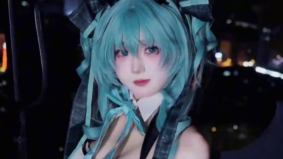 这次 换我来到你的世界 #初音未来 #cos #miku #初音未来cos #初音未来小浣熊