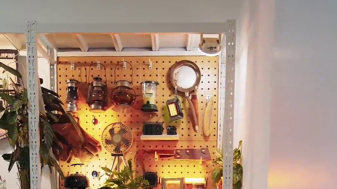 教程来了！500左右搞定露营装备墙你敢信？ #露营  #阳台改造  #户外装备  #氛围感  #di
