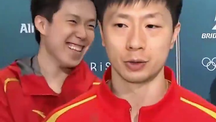 龙队表示以后自己站在前面采访的机会不多，以后要靠他们自己了#马龙 #樊振东 #王楚钦 #许昕