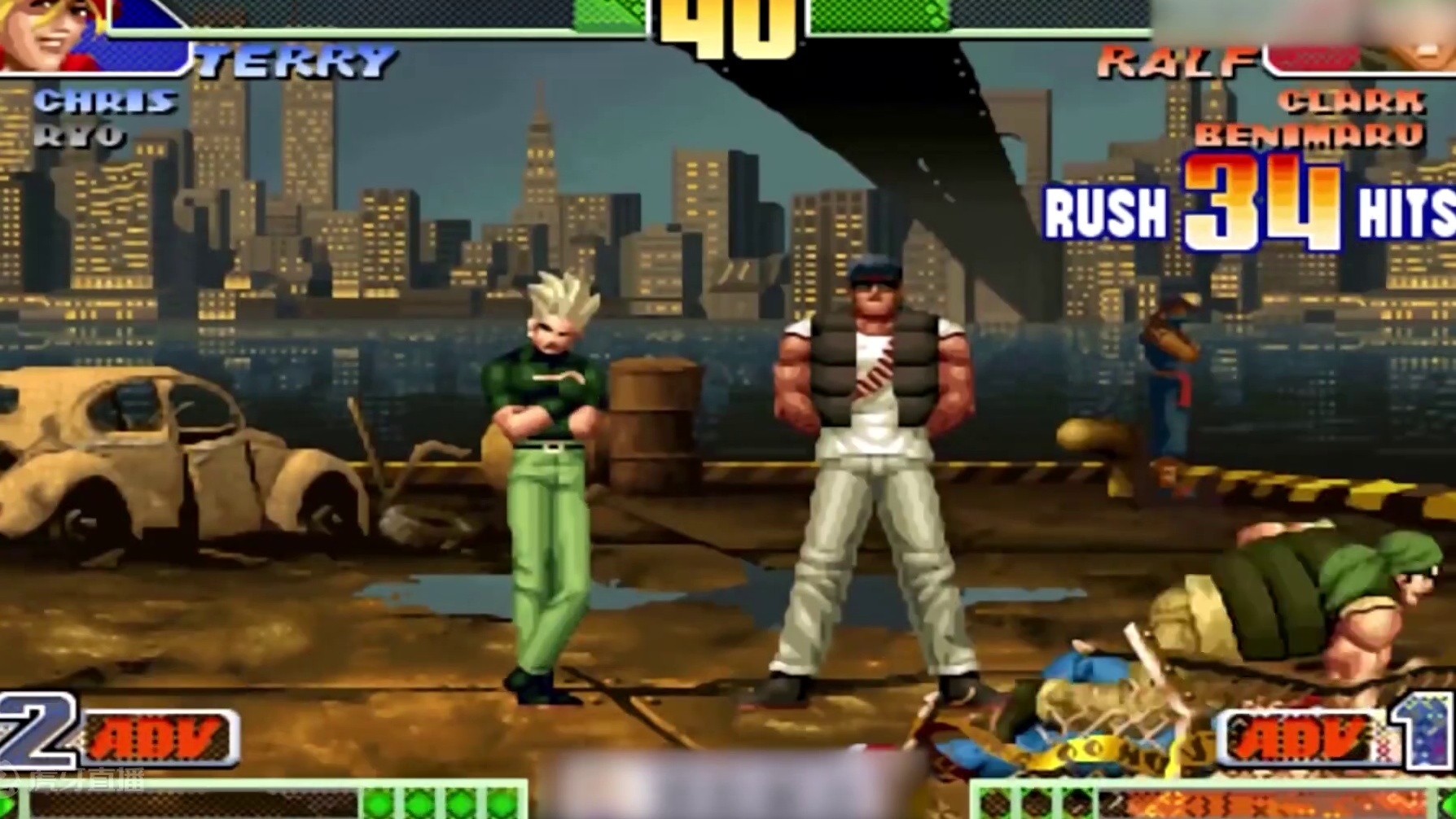 拳皇98c：CD姐姐的拉尔夫大显神威，上演世界级50连干翻对手