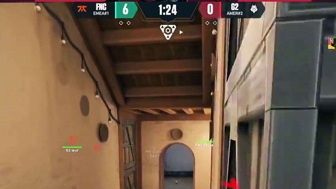 赛场上的“低光时刻” #2024无畏契约全球冠军赛 #FNC晋级冠军赛六强 #G2对阵FNC #无畏